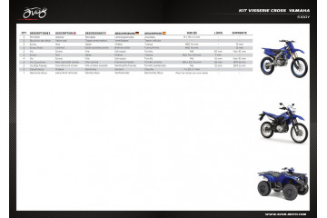 Kit dépannage visserie ATV / Cross / Enduro / Trial YAMAHA