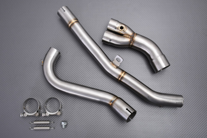 Manguito de conexión en forma Y / Y Pipe SUZUKI VSTROM 650 / XT 2017 - 2023 Manguito de conexión en forma Y / Y Pipe SUZUKI VSTROM 650 / XT 2017 - 2023