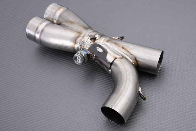 Tube intermédiaire / Mid Pipe TITANE de ligne complète AKRAPOVIC X-S10RFT6T OU C-S10RT6/2 SUZUKI GSXR 1000 2007 - 2008 Tube intermédiaire / Mid Pipe TITANE de ligne complète AKRAPOVIC X-S10RFT6T OU C-S10RT6/2 SUZUKI GSXR 1000 2007 - 2008