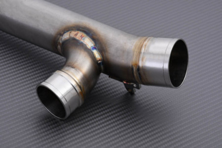 Tube intermédiaire / Mid Pipe INOX de ligne complète AKRAPOVIC L-A4MR1 APRILIA RXV / SXV 450 / 500 2006 - 2007