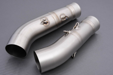 Tube intermédiaire / Mid Pipe TITANE de ligne complète AKRAPOVIC L-A10E2TL APRILIA RSV / TUONO 1000 1999 - 2005