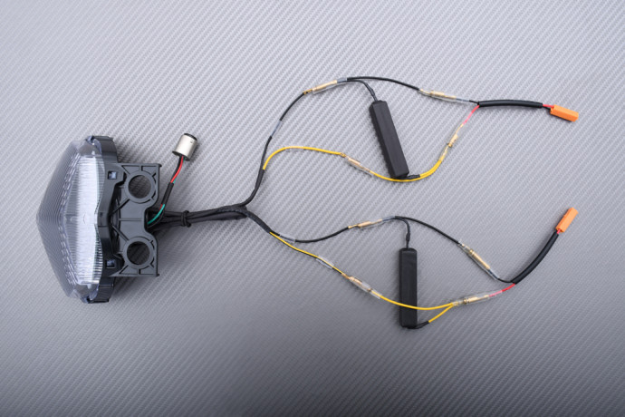 Feu Arrière à LED "Plug & Play" avec clignotants intégrés KAWASAKI NINJA 250 R 2008 - 2012 Feu Arrière à LED "Plug & Play" avec clignotants intégrés KAWASAKI NINJA 250 R 2008 - 2012