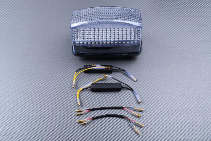 Feu Arrière à LED "Plug & Play" avec clignotants intégrés YAMAHA FZR 1000 / TDM 850 / TDR 125 1991 - 2002 Feu Arrière à LED "Plug & Play" avec clignotants intégrés YAMAHA FZR 1000 / TDM 850 / TDR 125 1991 - 2002
