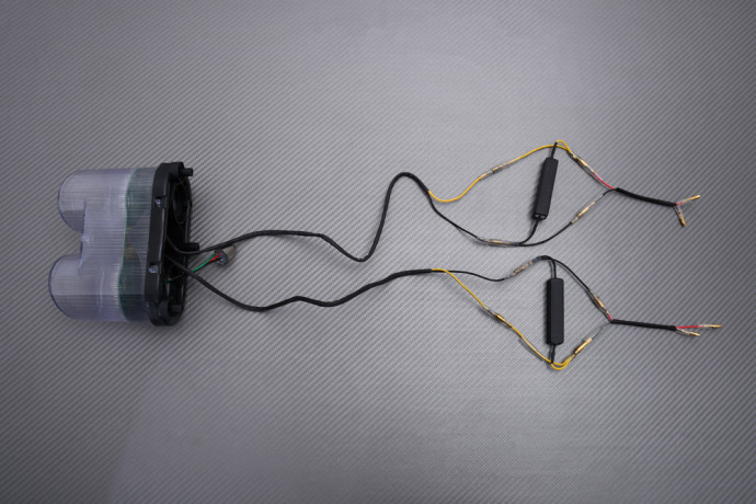 LED-Rücklicht "Plug & Play" mit integrierten Blinkern YAMAHA YZF R1 / FAZER 1000 2000 - 2005 LED-Rücklicht "Plug & Play" mit integrierten Blinkern YAMAHA YZF R1 / FAZER 1000 2000 - 2005