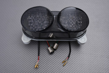 Feu Arrière à LED "Plug & Play" avec clignotants intégrés KAWASAKI ZX6R / ZX9R 1998 - 1999 Feu Arrière à LED "Plug & Play" avec clignotants intégrés KAWASAKI ZX6R / ZX9R 1998 - 1999