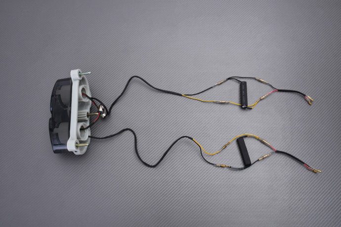 Feu Arrière à LED "Plug & Play" avec clignotants intégrés KAWASAKI ZX6R / ZX9R 1998 - 1999 Feu Arrière à LED "Plug & Play" avec clignotants intégrés KAWASAKI ZX6R / ZX9R 1998 - 1999