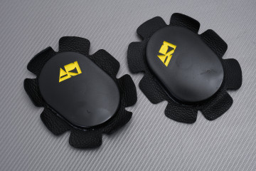 Coppia di ginocchiere saponetta sliders nere con velcro ARI REF : ARI-DES-B