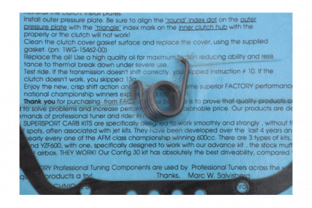 Kit de muelles de transmisión FACTORY PRO YAMAHA YZF 600 THUNDERCAT / FZR 400 / 600 1988 - 2005 REF : SHFT-YAM-1
