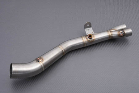 Tube intermédiaire / Mid Pipe INOX de ligne complète AKRAPOVIC L-Y2R1 YAMAHA MT03 / R3 / R25 2014 - 2019