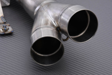 Tube intermédiaire / Mid Pipe TITANE de ligne complète AKRAPOVIC L-K10R5T KAWASAKI ZX10R 2008 - 2010