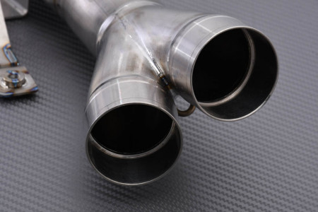 Tube intermédiaire / Mid Pipe TITANE de ligne complète AKRAPOVIC L-K10R5T KAWASAKI ZX10R 2008 - 2010