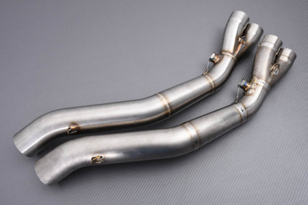 Tube intermédiaire / Mid Pipe INOX de ligne complète AKRAPOVIC L-S7R6T SUZUKI GSXR 600 / 750 2006 - 2010
