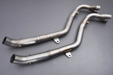 Tube intermédiaire / Mid Pipe INOX de ligne complète AKRAPOVIC L-K6R4L KAWASAKI ZX6R 636 / ZX6RR 2005 - 2006