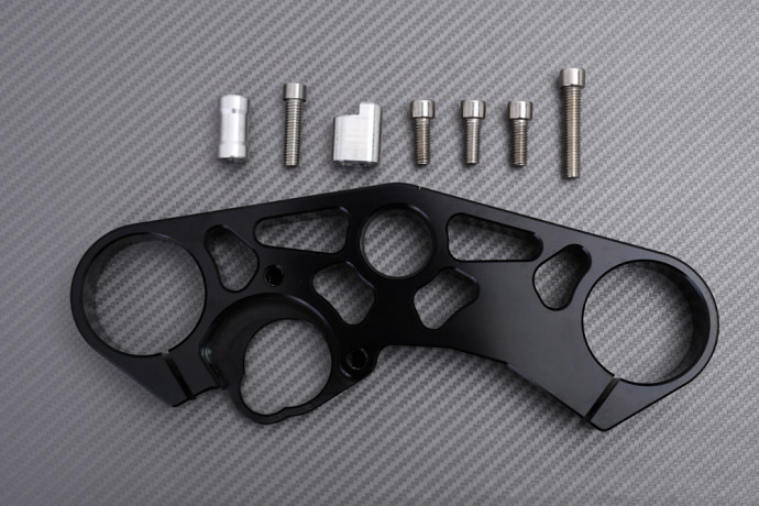 Tija de horquilla superior Racing de aluminio tallado en masa SUZUKI GSXR 600 / 750 2011 - 2017 Tija de horquilla superior Racing de aluminio tallado en masa SUZUKI GSXR 600 / 750 2011 - 2017