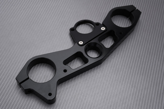 Tija de horquilla superior Racing de aluminio tallado en masa KAWASAKI ZX6R 2009 - 2012 Tija de horquilla superior Racing de aluminio tallado en masa KAWASAKI ZX6R 2009 - 2012
