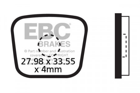Plaquettes de frein vélo EBC PRO STOP / PRO STOP 2 REF : CFA278