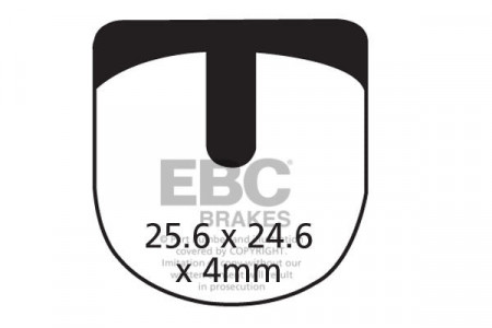 Plaquettes de frein vélo EBC QUAD QHD-5 DIME REF : CFA332
