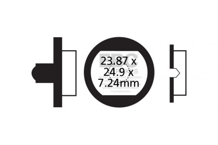 Plaquettes de frein vélo EBC GRIMECA SYSTEM 9 / FORMULA ACTIVA