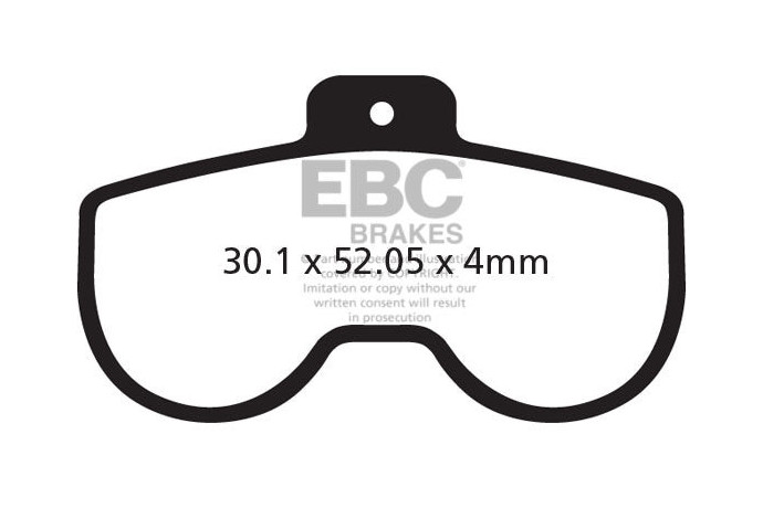 EBC Bicycle brake pads ALLIGATOR GATORBRAKE 6 PISTON / CLARKS CLIM 8 REF : CFA383