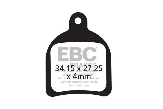 Pastiglie per freno per biciclette EBC HOPE MONO / MINI / TECH 3 REF : CFA422