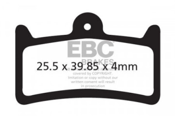 Plaquettes de frein vélo EBC TRICKSTUFF MAXIMA / HOPE TECH 3 V4 REF : CFA639