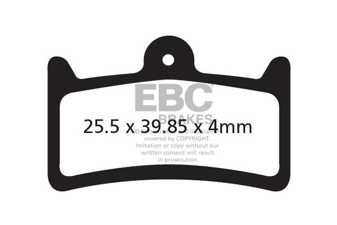 Plaquettes de frein vélo EBC TRICKSTUFF MAXIMA / HOPE TECH 3 V4 REF : CFA639