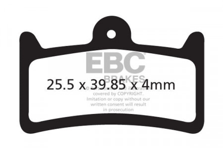 Plaquettes de frein vélo EBC TRICKSTUFF MAXIMA / HOPE TECH 3 V4 REF : CFA639