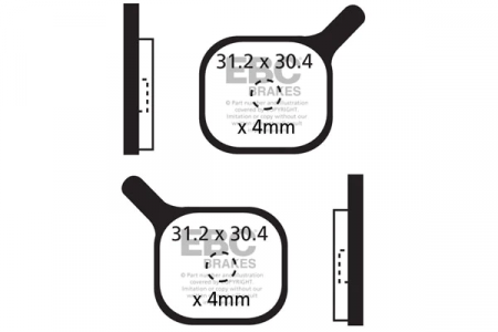 Plaquettes de frein vélo EBC CODA EXPERT