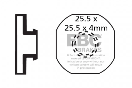 Plaquettes de frein vélo EBC FORMULA EVOLUZIONE