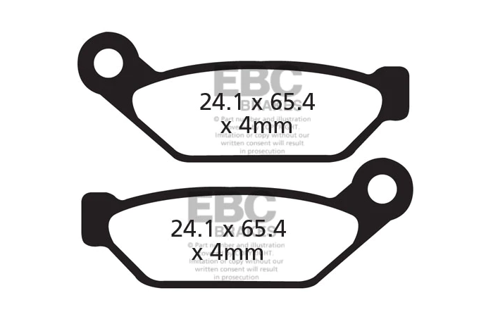 Pastiglie per freno per biciclette EBC GRIMECA EARLY HRDRAULIC 4 PISTON