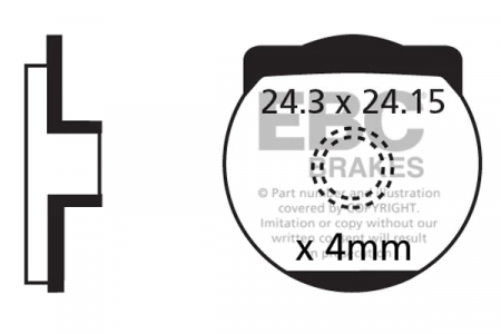 Plaquettes de frein vélo EBC DIATECH SPIRAL Y2K