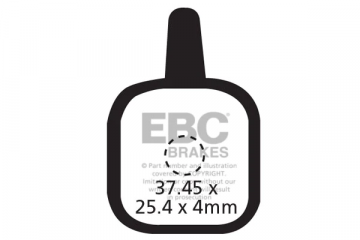 Plaquettes de frein vélo EBC TEKTRO EARLY LYRA, NOVELLA, IO, IOX, AURIGA