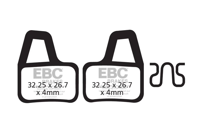 Plaquettes de frein vélo EBC HAYES EL CAMINO