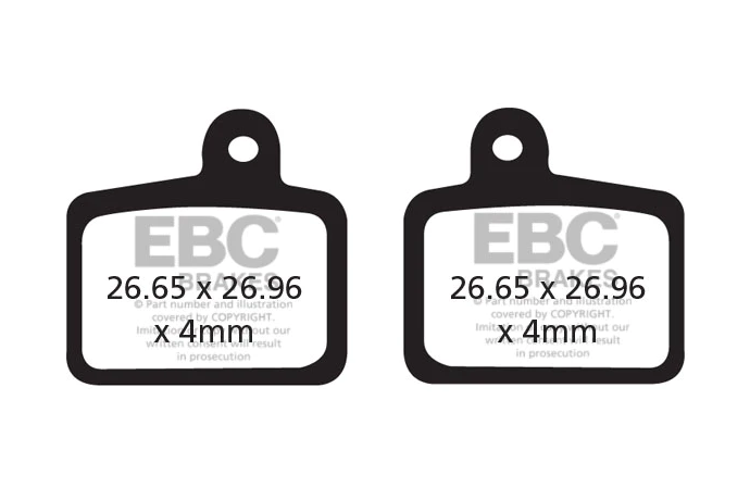 Plaquettes de frein vélo EBC HAYES DYNO / STROKER RYDE / RADAR
