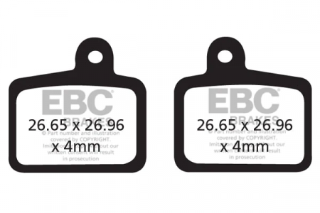 Plaquettes de frein vélo EBC HAYES DYNO / STROKER RYDE / RADAR