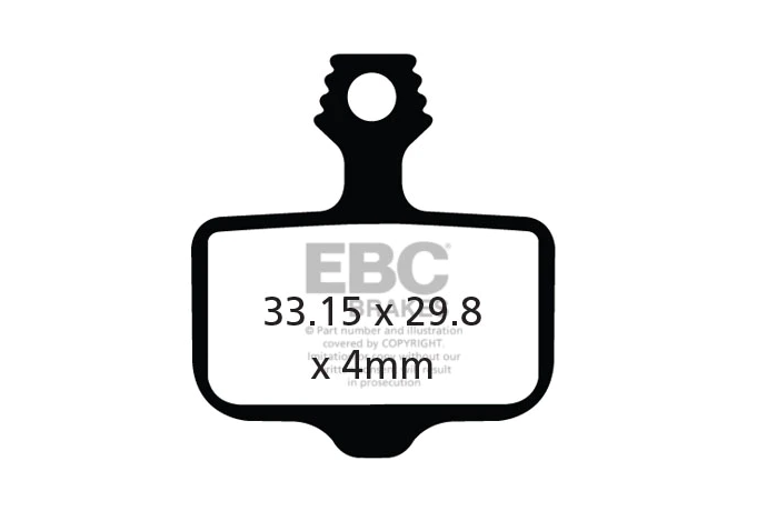 Plaquettes de frein vélo EBC AVID/SRAM / ASSESS / TRICKSTUFF / PAUL COMPONENTS KLAMPER