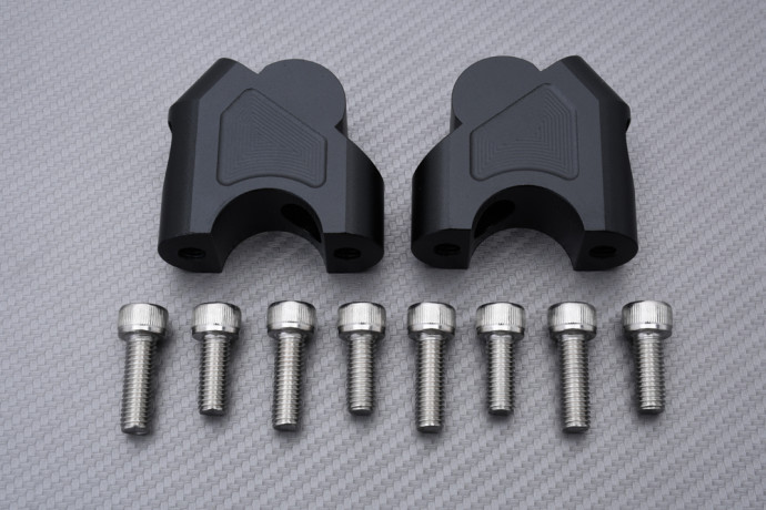 Rehausse pontets / guidon spécifique DUCATI HYPERMOTARD 950 / RVE / SP 2019 - 2024 Rehausse pontets / guidon spécifique DUCATI HYPERMOTARD 950 / RVE / SP 2019 - 2024