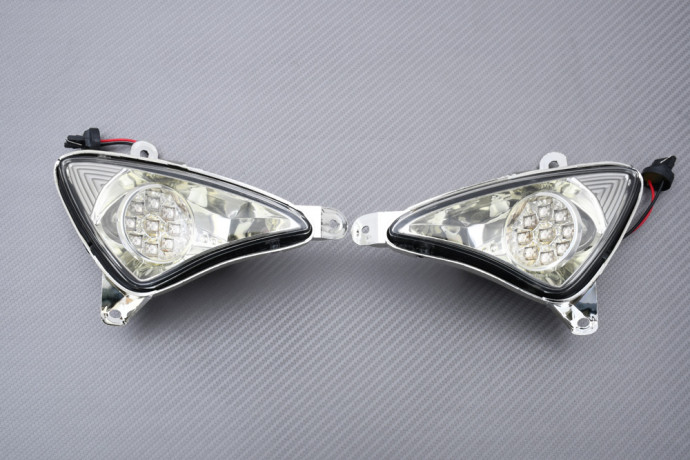 Paire de clignotants avant LED Fumés Yamaha TMAX 500 2001 - 2007 Paire de clignotants avant LED Fumés Yamaha TMAX 500 2001 - 2007