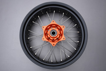 Jante Arrière 17'' Supermotard KTM XC 250 / 300 2013 - 2014 (5 x 17) Jante Arrière 17'' Supermotard KTM XC 250 / 300 2013 - 2014 (5 x 17)