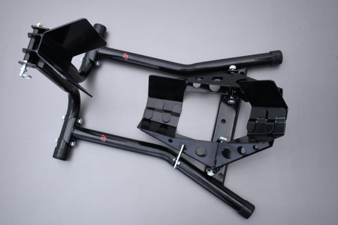 Front motorbike wheel chock for Trailer / Van / Lifting platform / Showroom