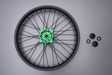 Paire de Jantes Avant Arrière "21 / 19'' Off Road / Cross KAWASAKI KXF / KX 125 / 250 / 450 2006 - 2020