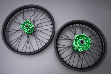 Paire de Jantes Avant Arrière 21" / 18" Off Road / Enduro KAWASAKI KX 250 / 450 2019 - 2024