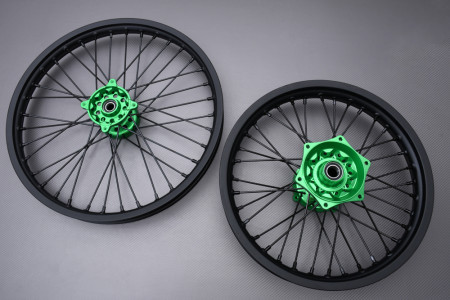 Paire de Jantes Avant Arrière 21" / 18" Off Road / Enduro KAWASAKI KX 250 / 450 2019 - 2024