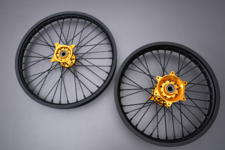 Par de Llantas Delantera y Trasera 21'' / 19'' Off Road / Cross SUZUKI RMZ 250 / 450 2007 - 2022
