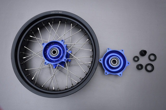 Par de Llantas Delantera y Trasera 17'' / 17'' Supermoto SUZUKI DR 650 S / SE 1996 - 2024