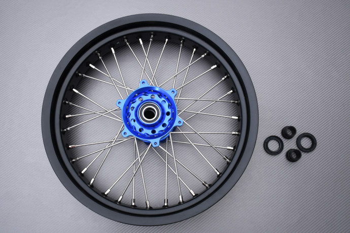 Paire de Jantes Avant Arrière 17'' / 17'' Supermotard YAMAHA YZF 250 / 450 2009 - 2013 Paire de Jantes Avant Arrière 17'' / 17'' Supermotard YAMAHA YZF 250 / 450 2009 - 2013