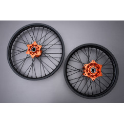 Paire de Jantes Avant Arrière 21" / 18" Off Road / Enduro KTM XC / SMR 450 2004 - 2012