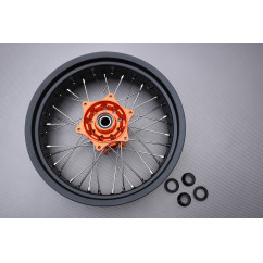 Coppia di cerchi Anteriore e posteriore 17' / 17' Supermotard KTM SMR 450 2021 - 2022