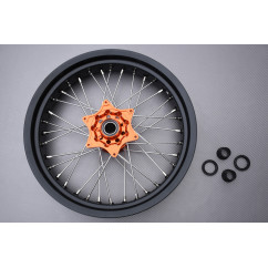 Par de Llantas Delantera y Trasera 17' / 17' Supermotard KTM XCF 250 / 350 / 450 2013 - 2014
