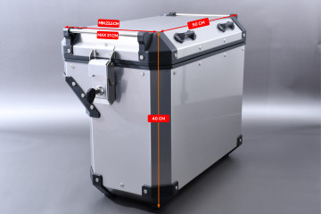 Pareja de Maletas laterales 110L en aluminio + kits de fijaciones específicas BMW F750GS / F850GS / ADVENTURE 2018 - 2021